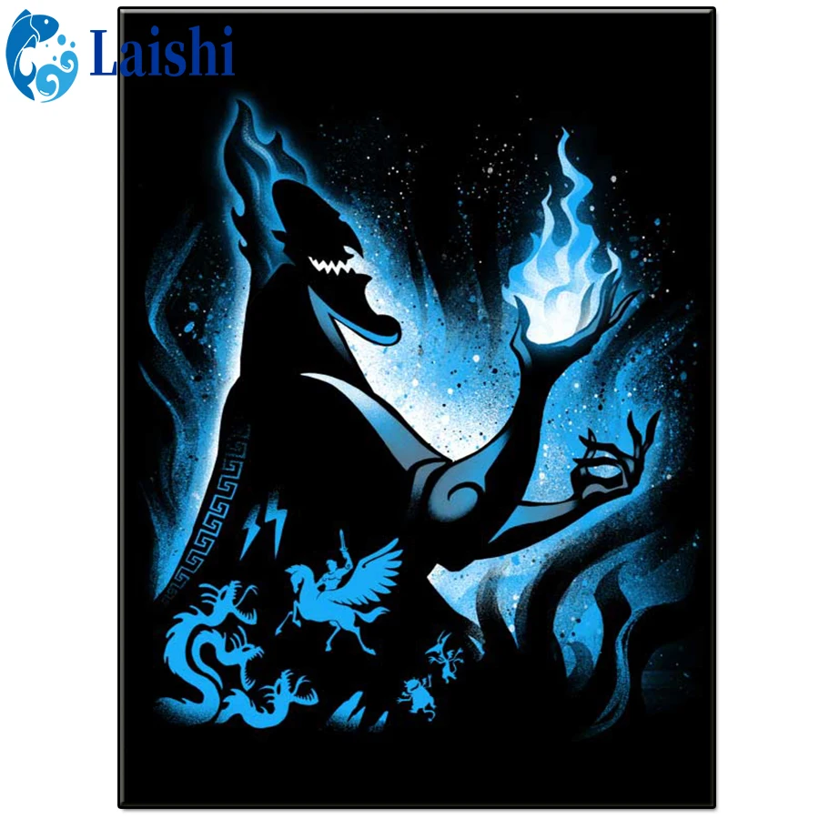 

5D Diamond Painting "Lord of the Underworld" Full Square round Diamond Embroidery Sale Rhinestones Pictures Diamond Mosaic