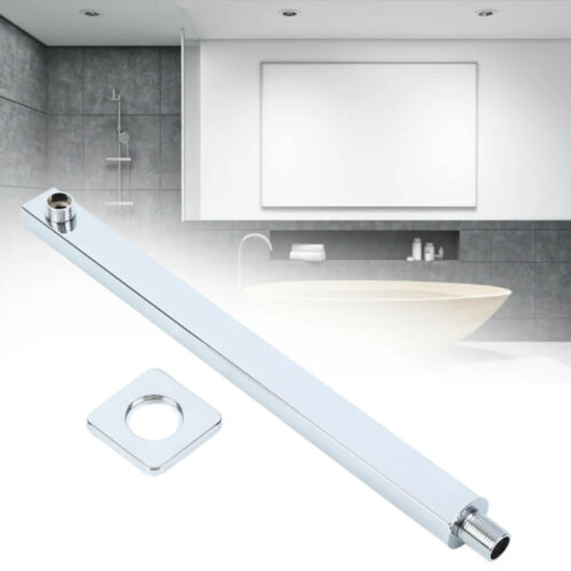 

Удлинитель Yonntech, квадратный тропический душ, 16-дюймовая настенная головка для душа из нержавеющей стали, аксессуары