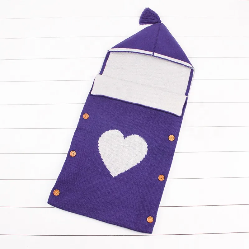 

Infnat Baby Knit Cotton Woolen Blanket Swaddle Wrap Envelope for Newborn Boys Girls Winter Sweater Sleeping Bag Sack
