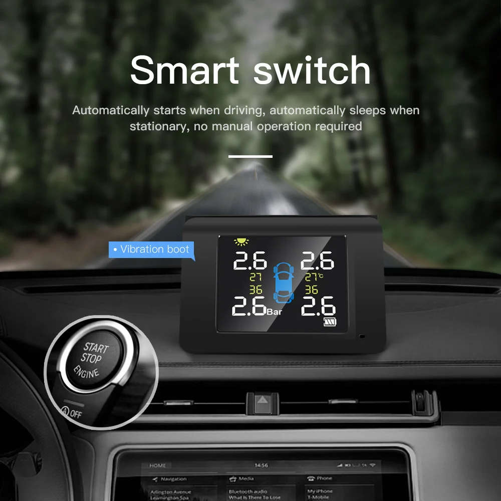 Датчик давления в шинах VEHEMO TMPS для BMW USB-датчик на Android с опоПредупреждение о