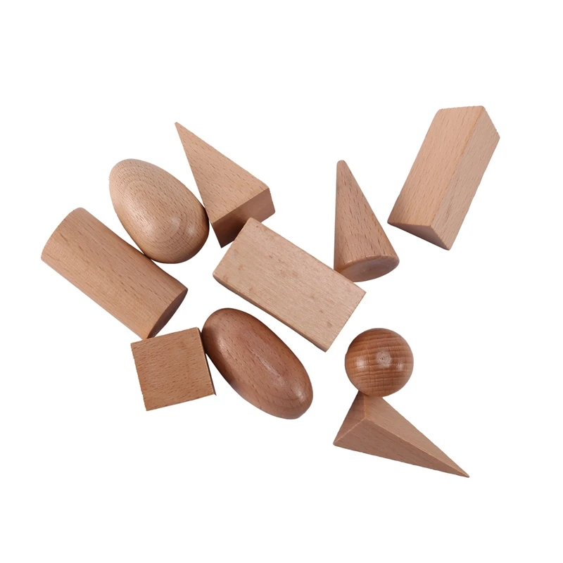 

Деревянная Геометрическая загадочная сумка, учебный пособий, набор геометрических строительных блоков, развивающие когнитивные игрушки 10 ...