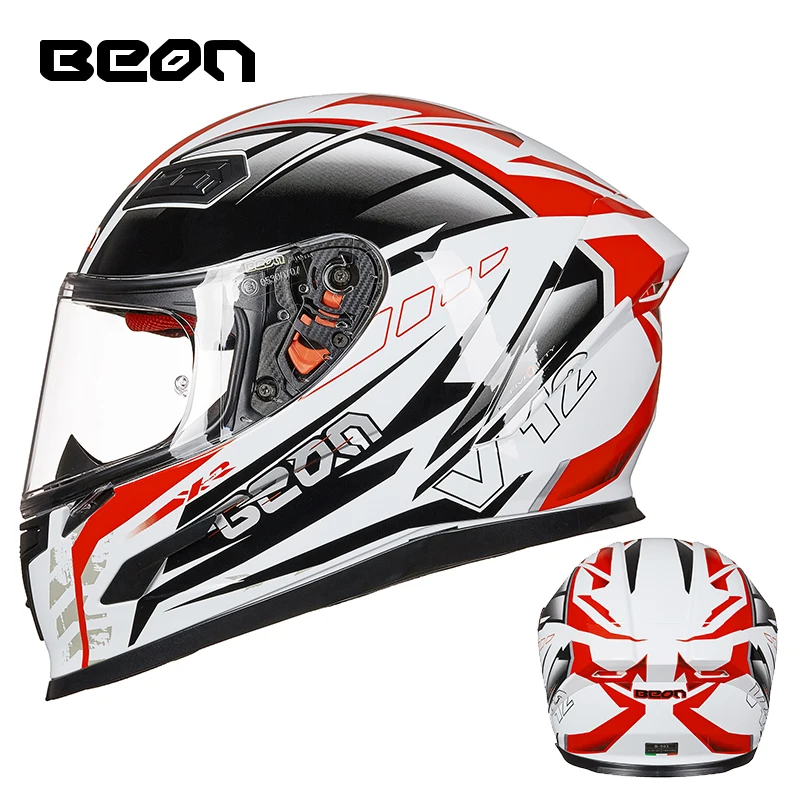 Новинка 2019 зимний теплый мотоциклетный шлем на все лицо для мужчин и женщин