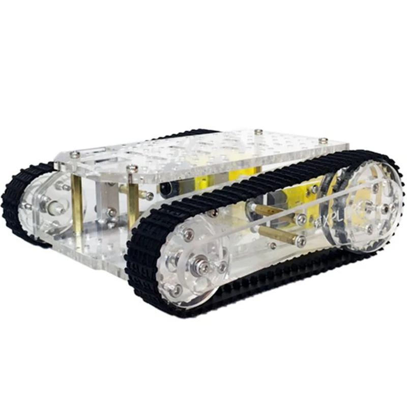 Наборы шасси для автомобиля с умным роботом прозрачные гусеничные гусеничная