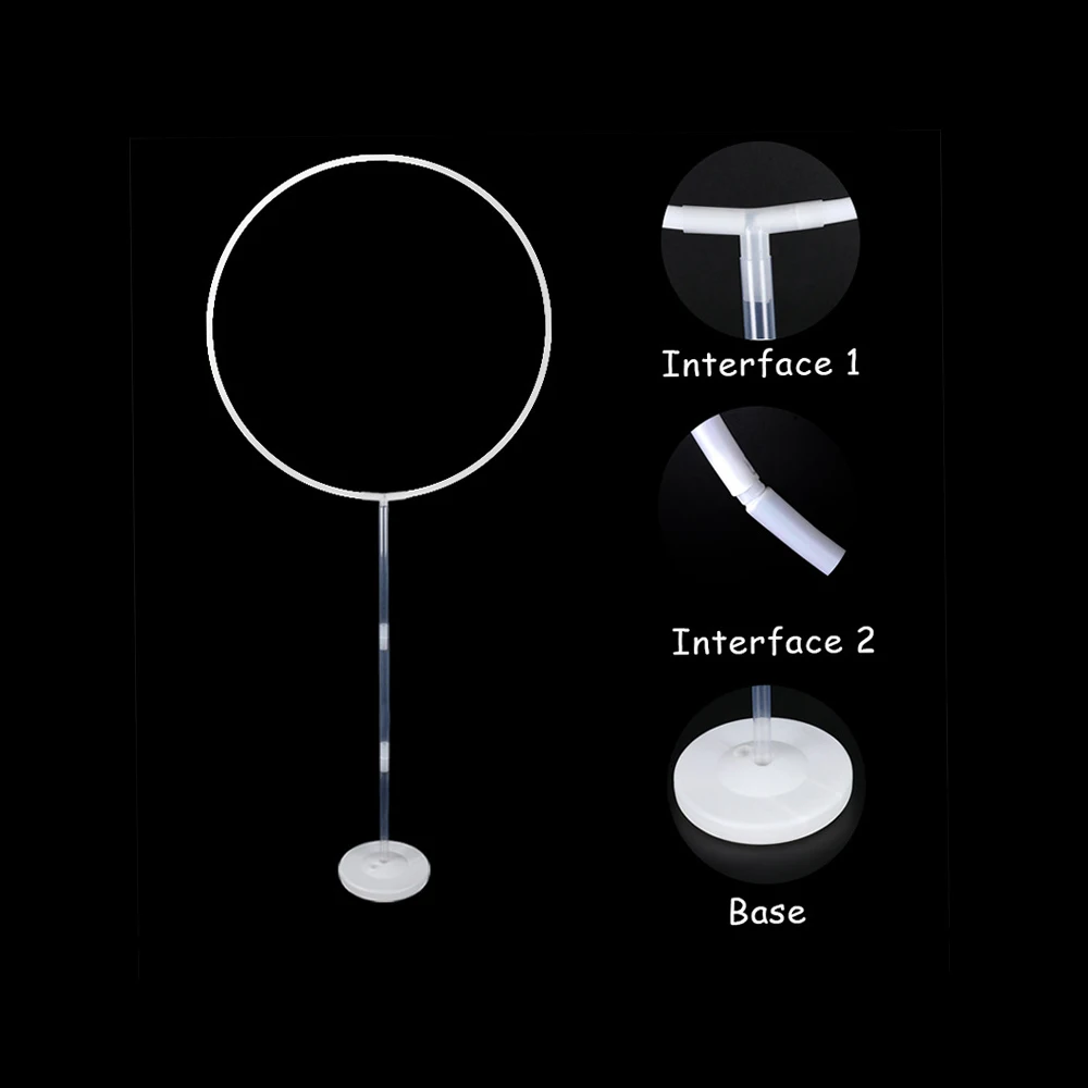 

1 Set Baloon Garland Round Balloon Stand Arch Baby Shower Kids Birthday Party Decorations Ballon Wreath Holder Frame Wedding
