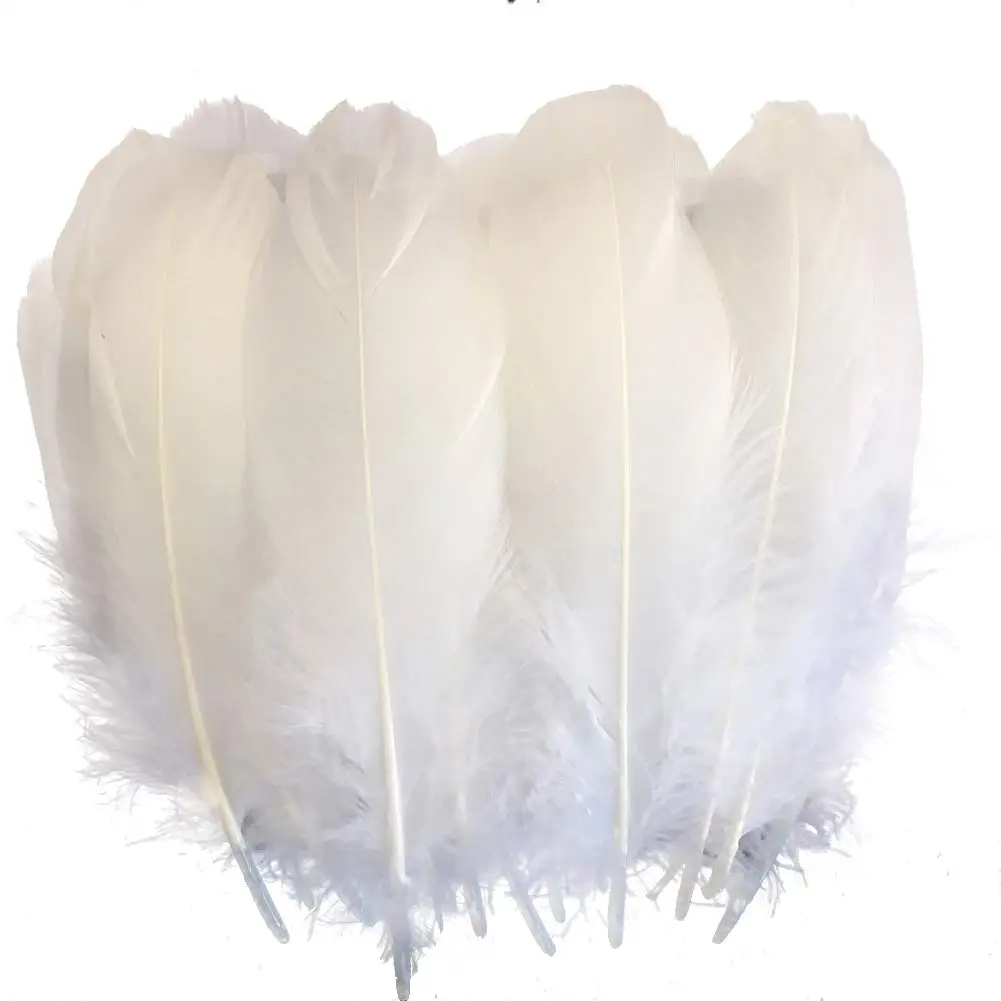 

White Goose Nagoire Loose Feather 5-7"/13-18cm Goose Feathers for Crafts Clothing Accessories Feather for Jewelry Making Plumas