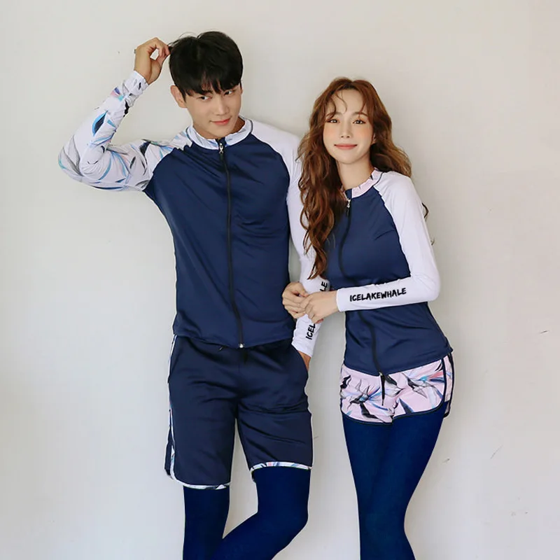 Женский купальный костюм с длинными рукавами из лайкры 5 шт. купальные костюмы