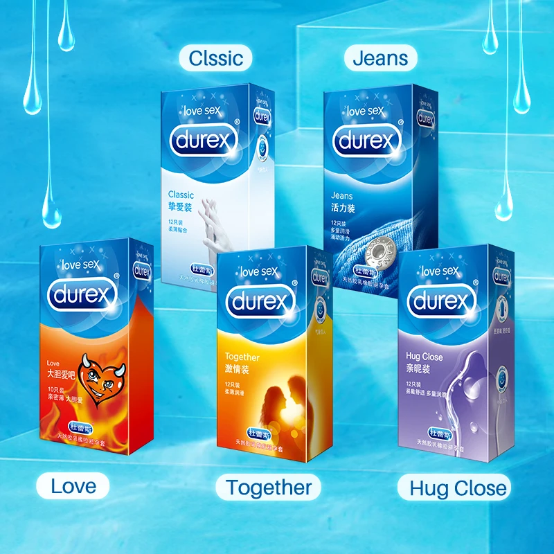 Презервативы Durex 4 типов Sensation значение ультра тонкий смазанный секс продукты из