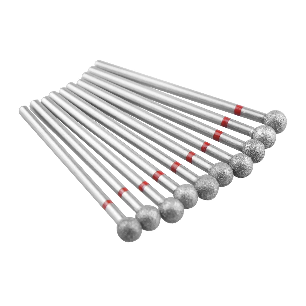 10 шт. Алмазных фрез для маникюра/педикюра набор маникюра алмазное долото Фрезер