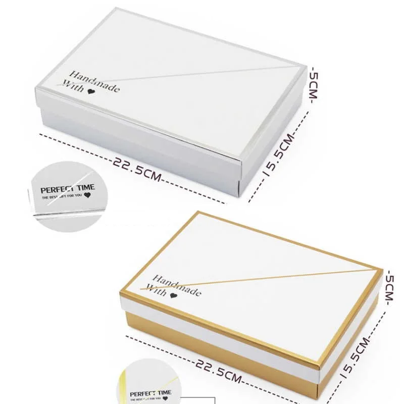 Новинка 2020 белые элегантные подарочные коробки ручной работы для выпечки