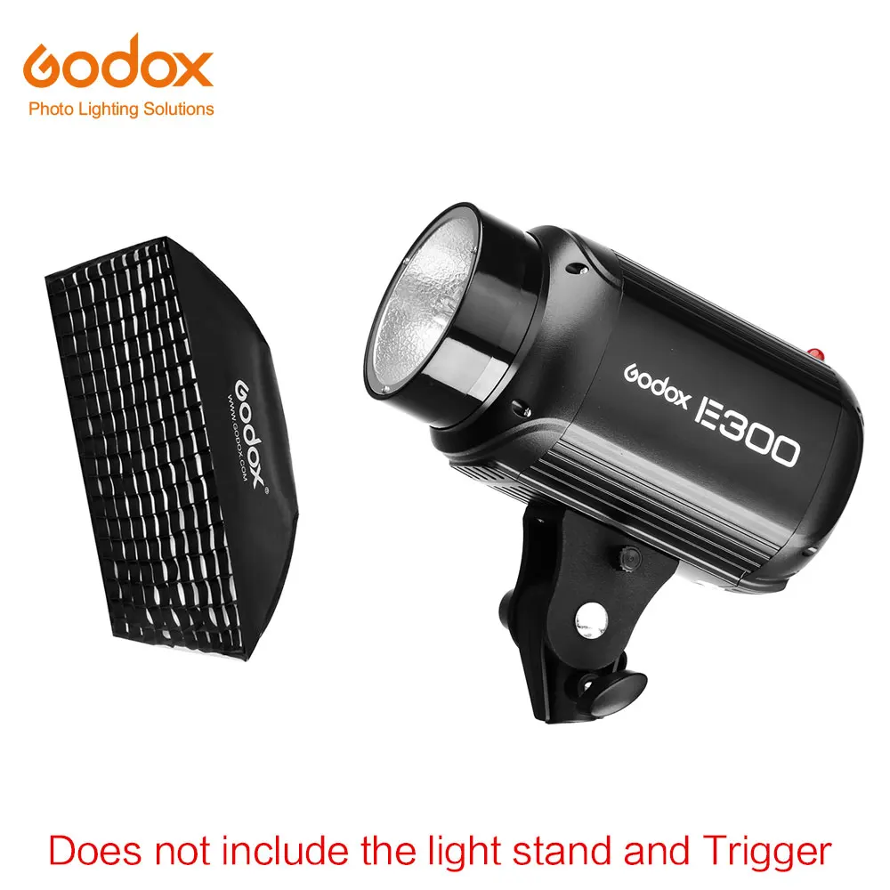 Godox E300 300Ws Фотостудия вспышка стробоскоп свет+ 50x70 см софтбокс+ 180 см осветительная стойка+ AT-16 ТРИГГЕРНАЯ вспышка - Цвет: Kit 2