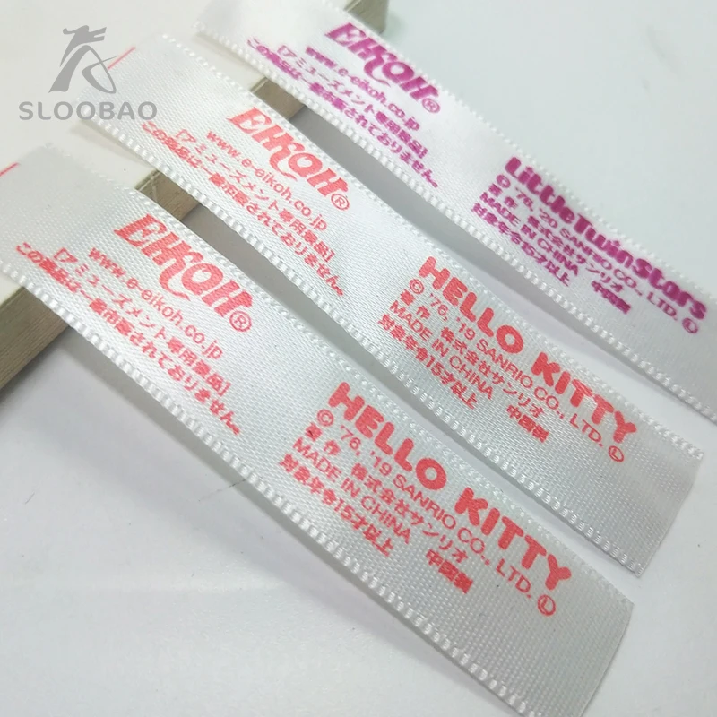 Ширина 1 5 см оптовая продажа ярлыки с логотипом одежды ярлык цветным атласная