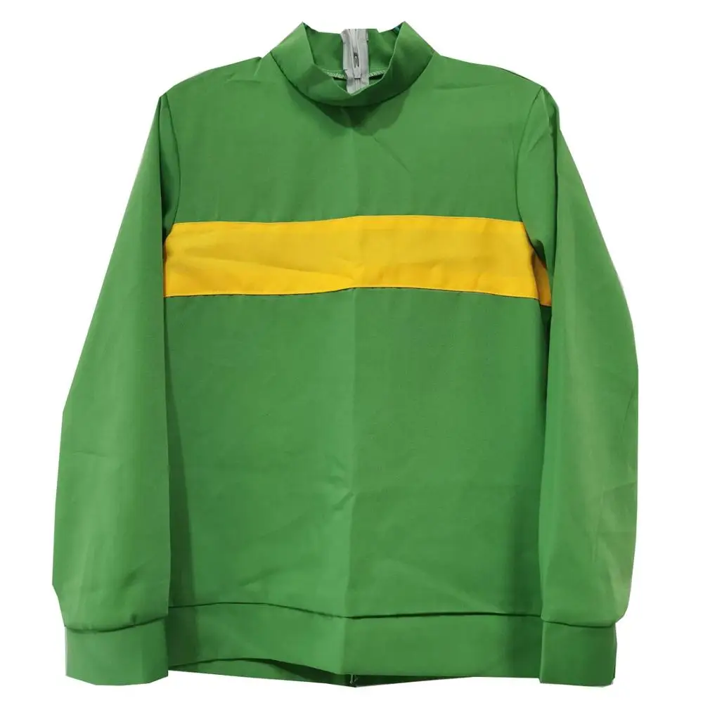 2021 Аниме игры Undertale фриск Чара Косплей Костюм андерхвост толстовки Высокий воротник с длинным рукавом Одежда только Топ