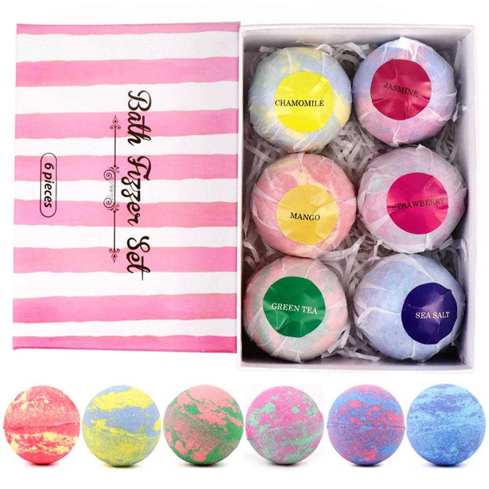 

Bath Bomb Bubble Balls Salt Skin Whitening Body Moisturizing Cleaner Body Spa