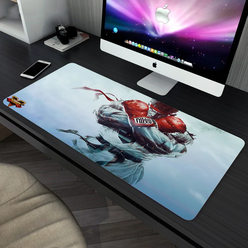

90x40cm Large Gaming Mouse Pad Lockedge Mouse Mat For Laptop Mousepad street-fighter
