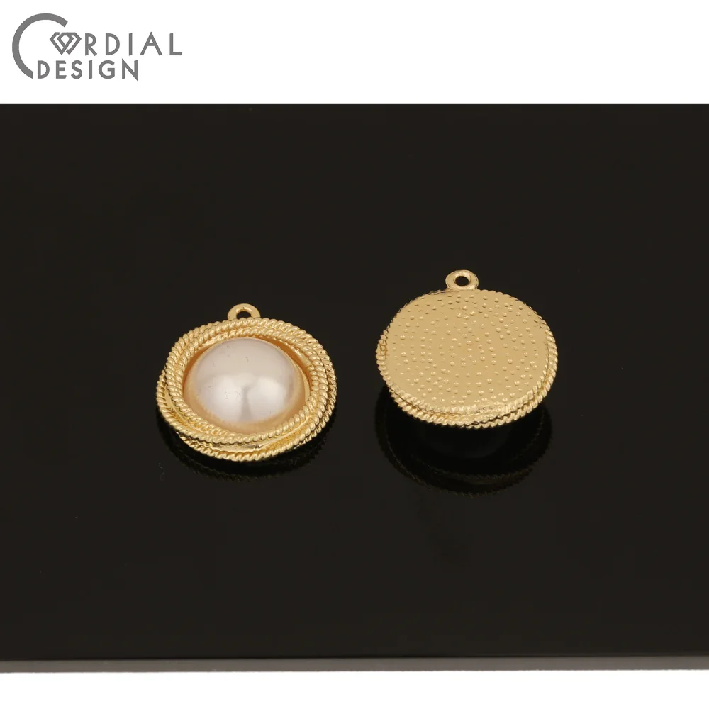 

Cordial Design 50Pcs 21*23MM Jewelry Accessories/Pendants/DIY Charms/Imitation Pearl/Hand Made/Jewelry Findings & Components