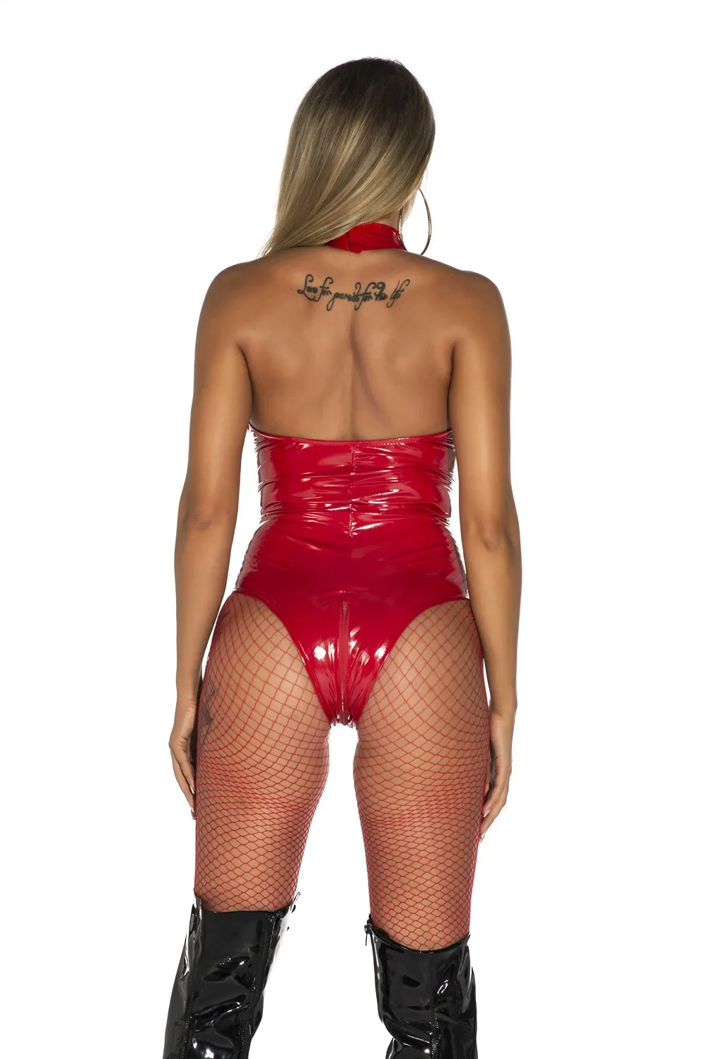 Женское модное боди из ПУ кожи соблазнительный комбинезон ПВХ|Комплекты нижнего