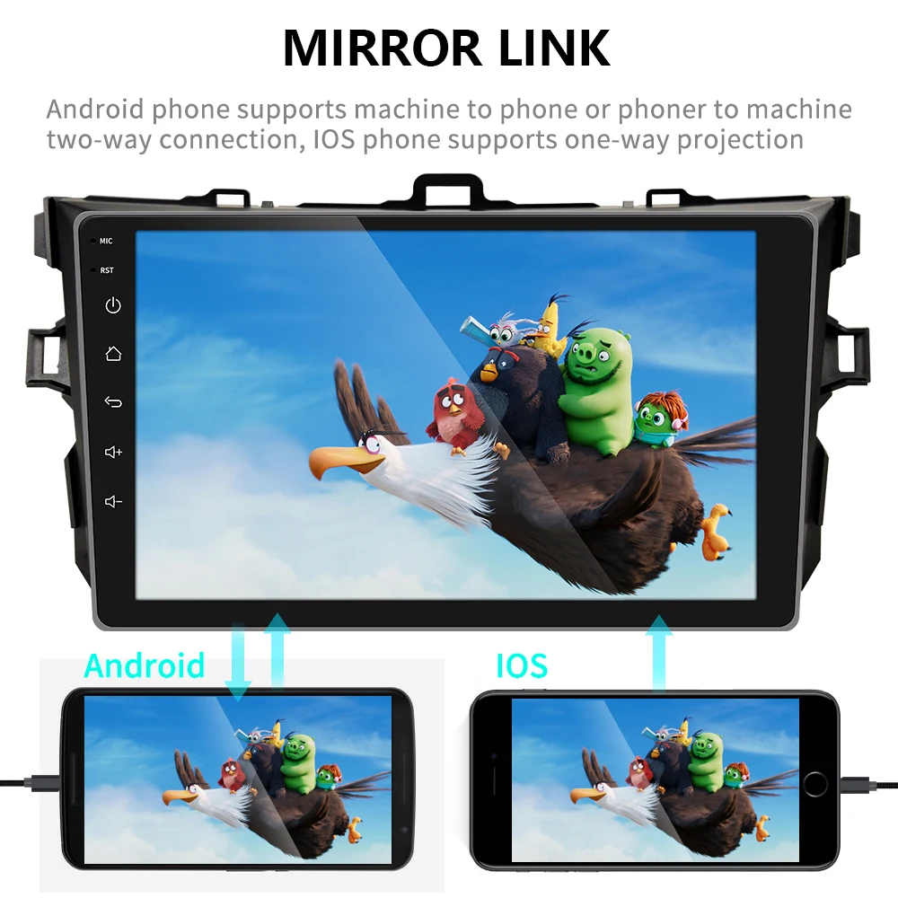 Автомобильный радиоприемник Camecho 2 Din Android 10 1 GPS мультимедийный плеер для Toyota Corolla