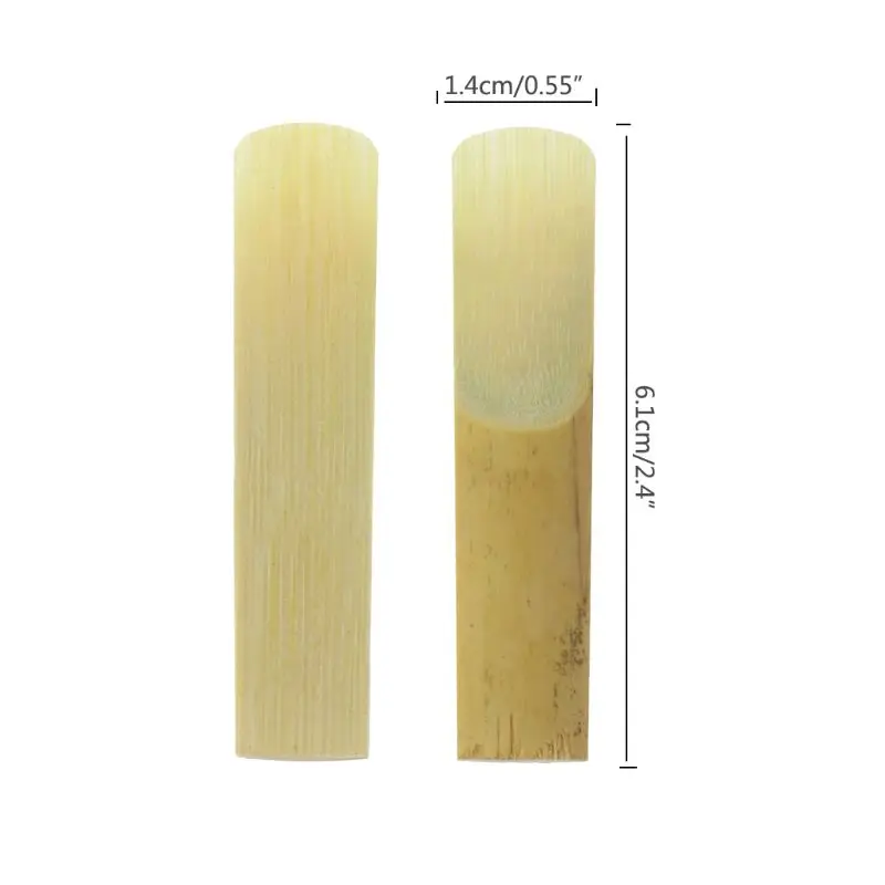 

10pcs Bb Soprano Saxophone Reed Strength 2.5 Bamboo Sax Woodwind Instrument Part