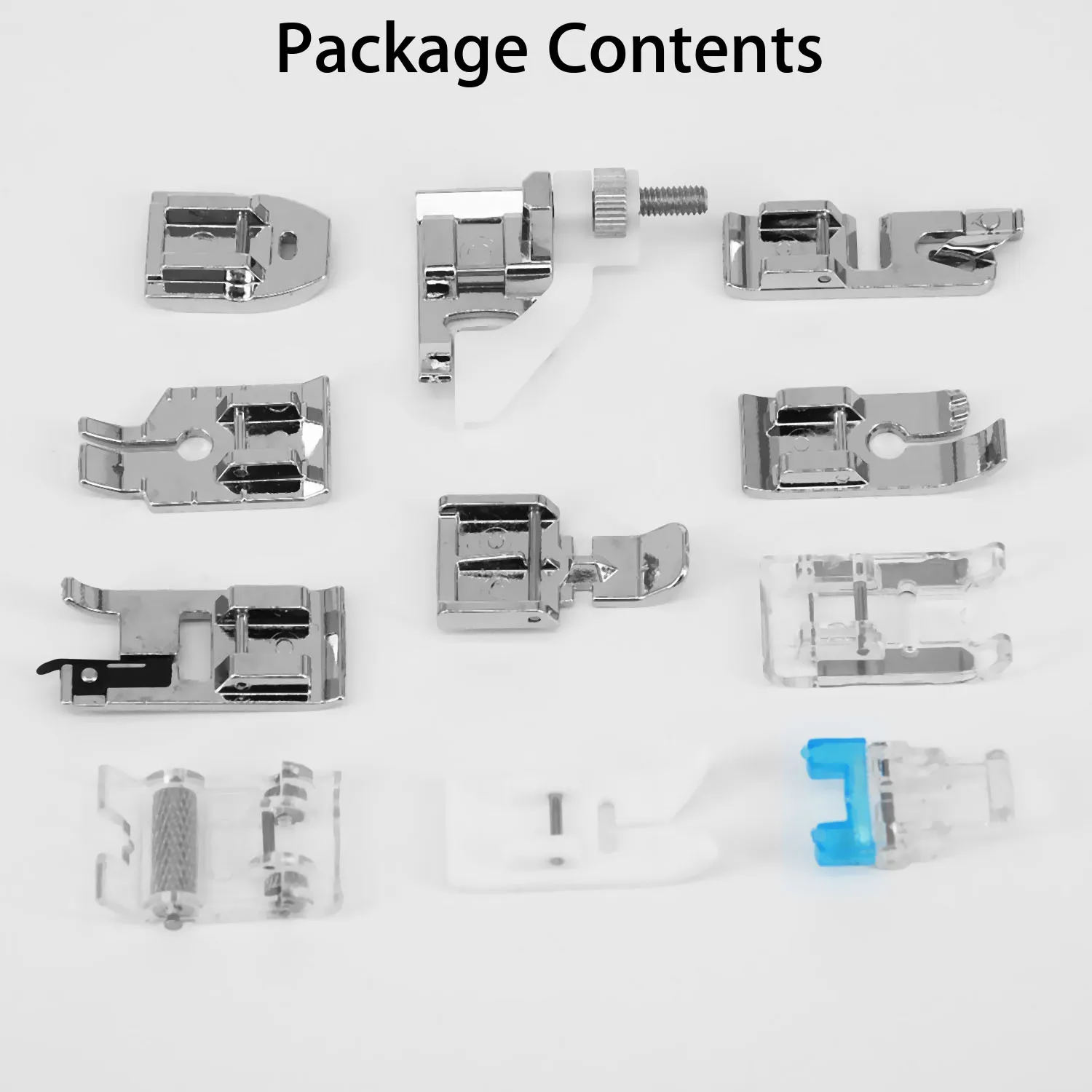 

11 Pcs Multi Cloth Leather Splice Presser Foot Durable Accessories Metal Multifunction Foot for Household Sewing Machines