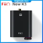 Новый портативный усилитель для наушников FiiO K3 ES9038Q2M USB-C DAC Настольный усилитель с поддержкой коаксиальных оптических цифровых выходов PCM384kDSD256