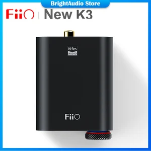Новый портативный усилитель для наушников FiiO K3 ES9038Q2M USB-C DAC Настольный усилитель с поддержкой коаксиальных оптических цифровых выходов PCM384kDSD256