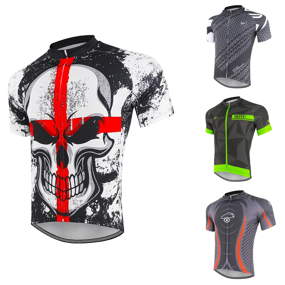 

Geometric lines breathable Bicycle Wear Shirts summer retro cycling jersey maillot short sleeve bicycle jersey men sotf