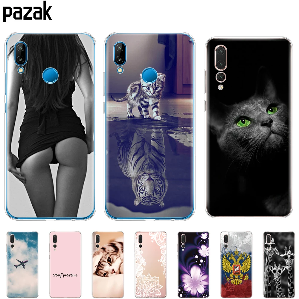 

Silicone phone Case For huawei P20 LITE cases covers for huawei p20 pro phone back cover for huaweiP 20 Lit Coque etui clear