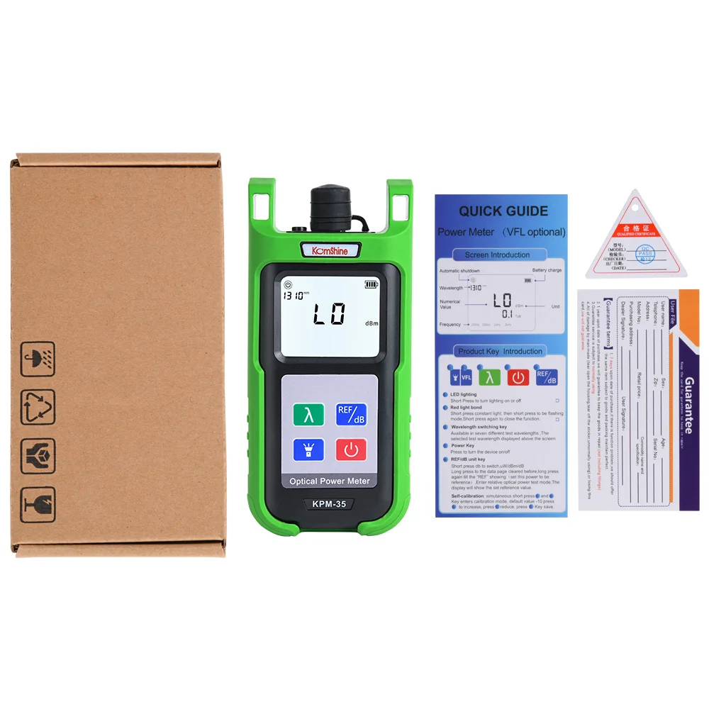 Komshine KPM-35  handheld OPM power meter with SC/FC connector -70~3dB