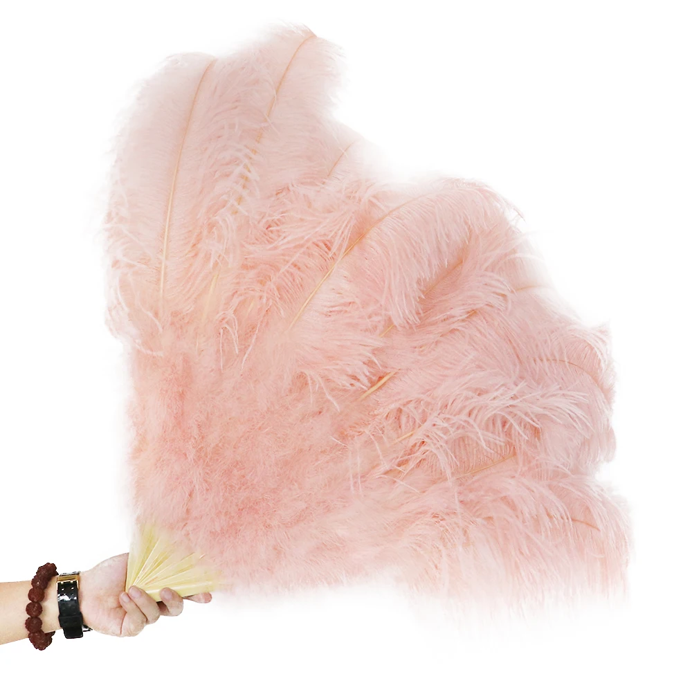 13 костей страусиные перья веер Хэллоуин Вечеринка свадьба праздник для танца