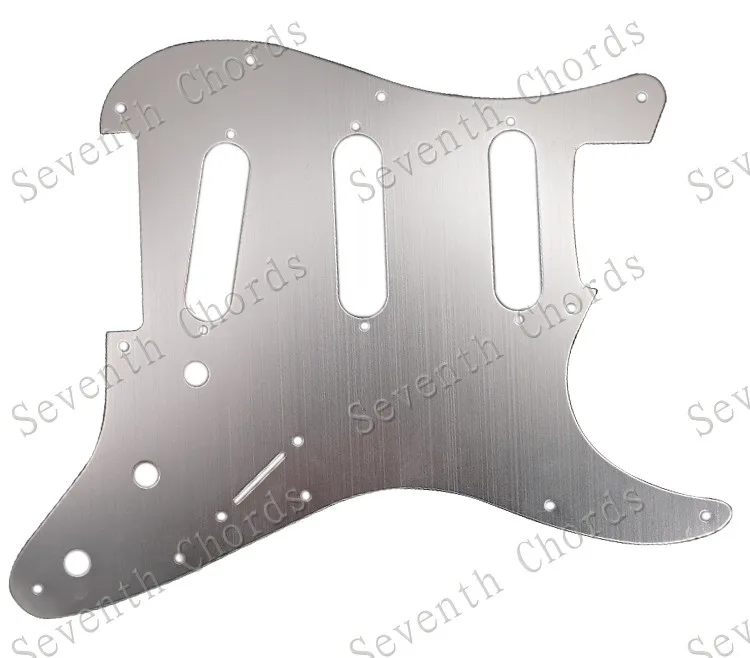 metall aluminium 11 löcher sss gitarre schlagbrett anti scratch platte für st fd elektrische gitarre gold bronze free global shipping