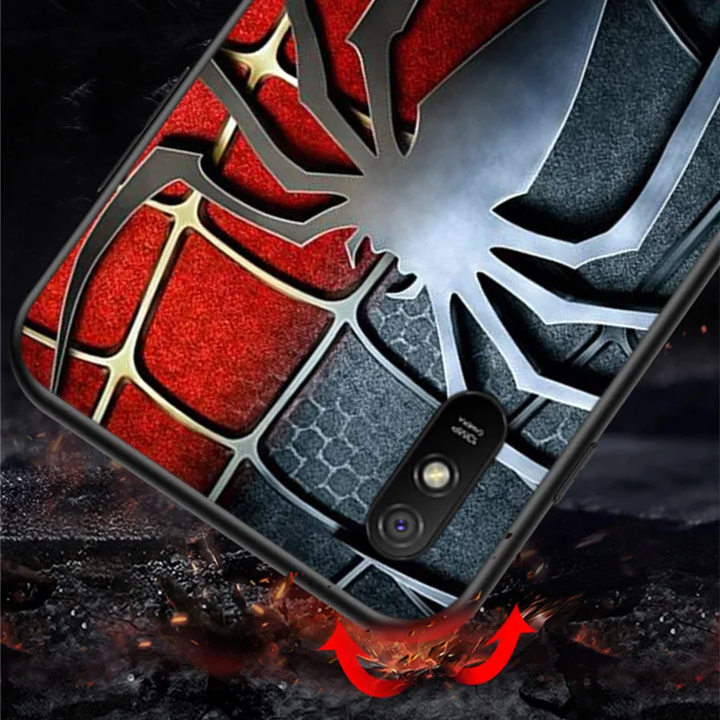Marvel Venom Spiderman For Xiaomi Redmi 10 10X 9T 9C 9C 8 K50 K40S Gaming 4G 5G Silicone TPU Soft Black Phone Case Fundas Coque