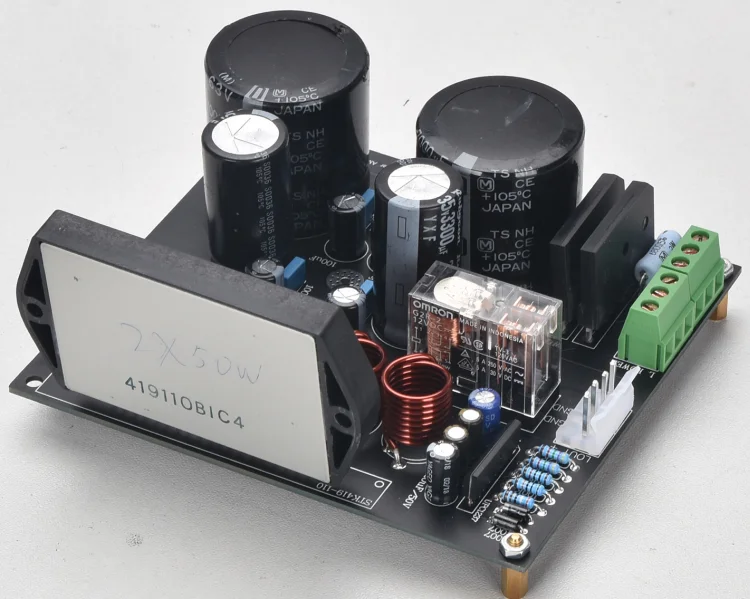High and Low Voltage Power Supply H Class STK419-110 Thick Film Amplifier Dual 50W HIFI Finished Board | Электроника