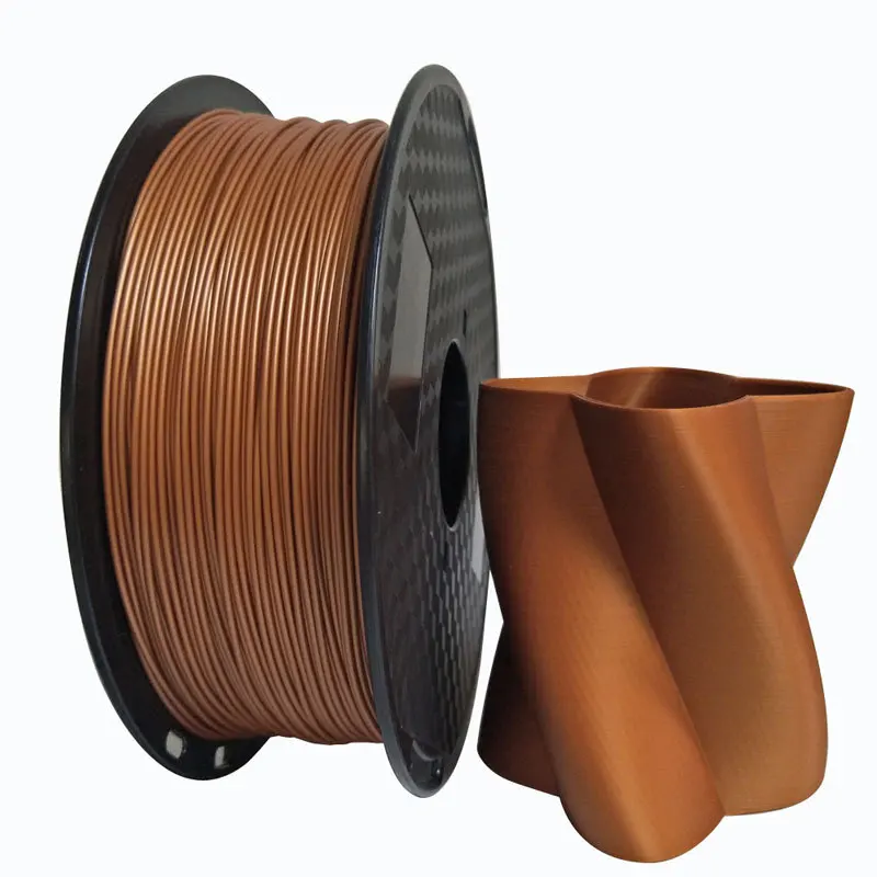 Metal 3D Printer Filament PLA 1.75mm 1Kg Spool Metal Color Gold Silver Copper Bronze Metallic PLA Printing Materials 1000g