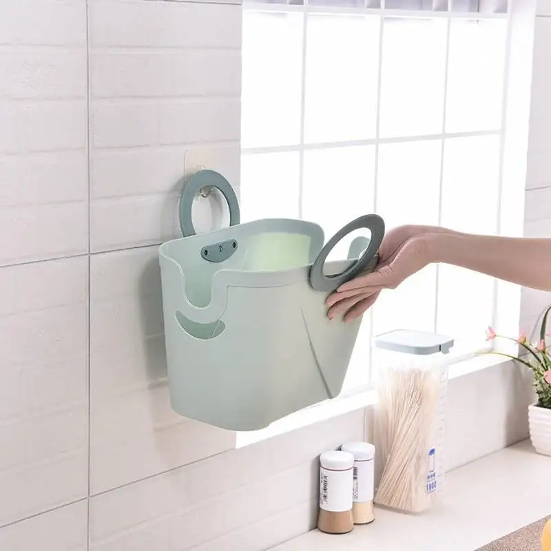 Складные корзины для ванной из ПЭ корзина мытья комнаты органайзер фруктов сумки