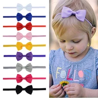 1pcs bow headband for baby girl nylon baby headbands 18 colors headwear for child turban baby hair accessories