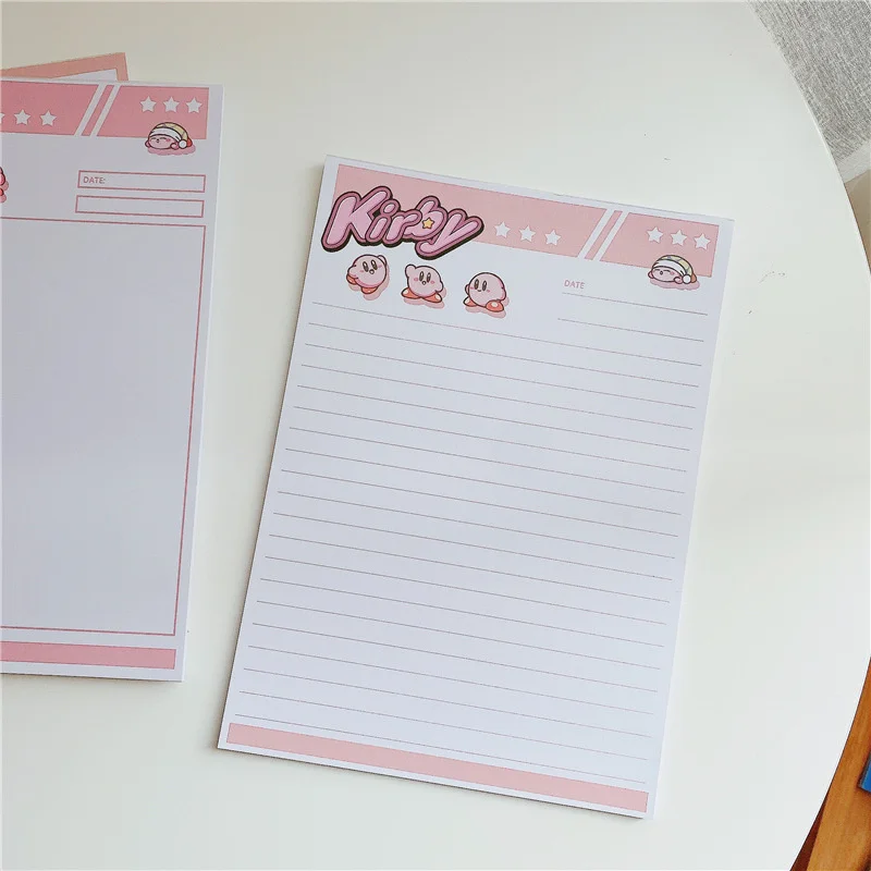 

Korean Ins Pink Cartoon Star Memo Pad B5 Student Learning Words Book Kawaii Loose-leaf Notebook Diary School Stationery 30sheets