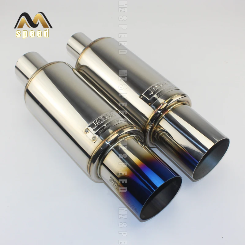 Автомобильная выхлопная труба 51 мм вертикальный барабан для автомобиля задних