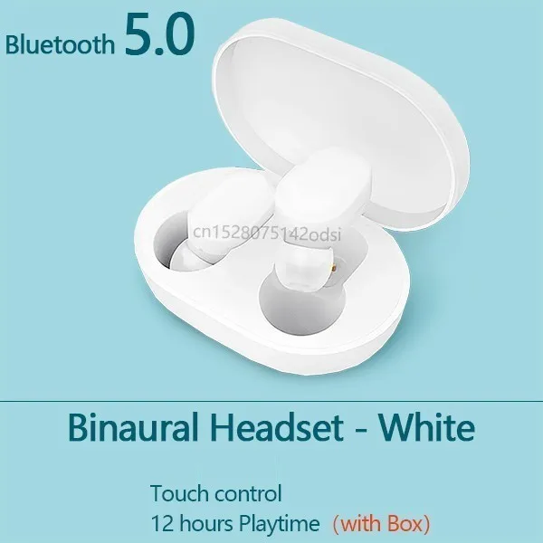Наушники Xiaomi Bluetooth 5,0, TWS беспроводные наушники Redmi Airdots, гарнитура с шумоподавлением для iPhone, HUAWEI - Цвет: Airdots Youth white