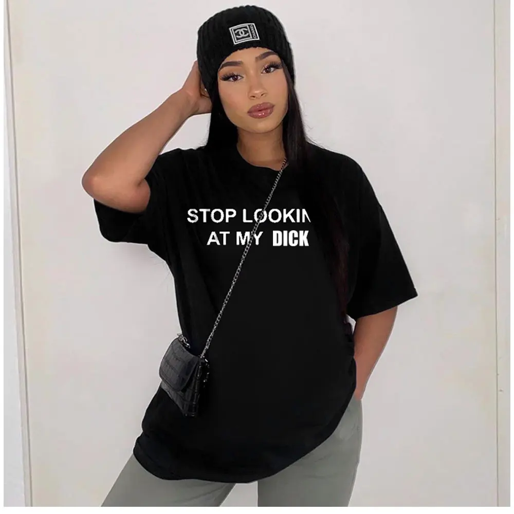 Черная Женская футболка из 100% хлопка женская рубашка с принтом переставать