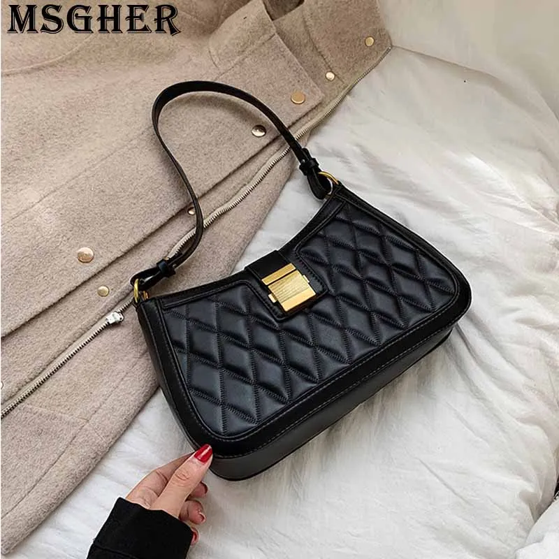MSGHER ромбовидный станок для седельная сумка в руку груза женская на плечо