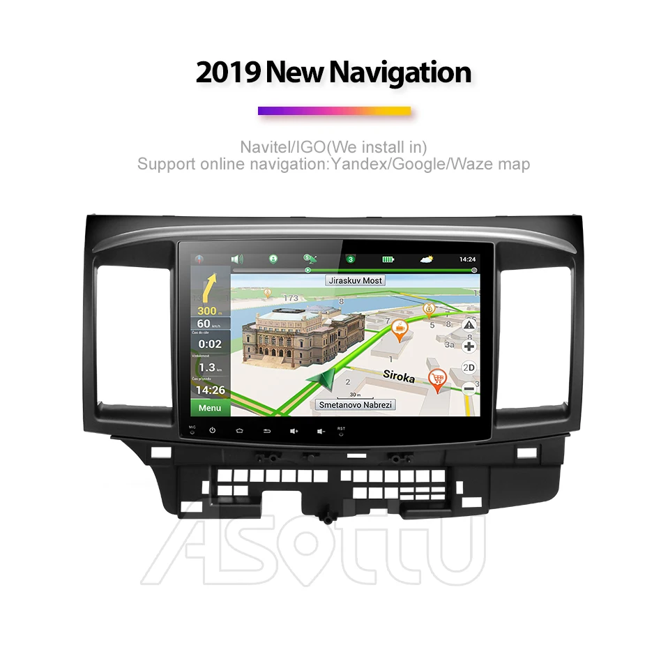 Asottu PX30 Android 9,0 автомобильный dvd для Mitsubishi Lancer стерео мультимедийная Главная панель gps автомобильное радио dvd gps плеер стерео gps