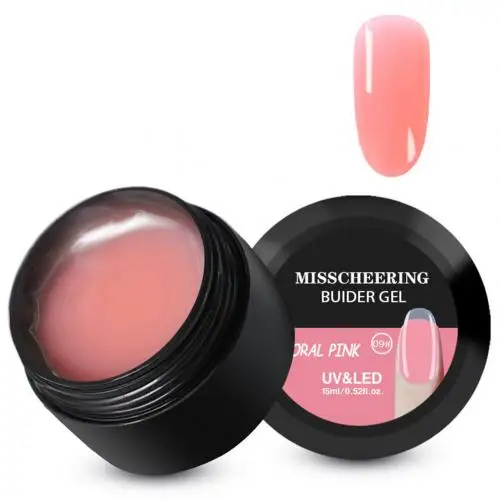 Coral Pink Горячо! 15 мл ногтей Быстрый Удлинительный УФ-гель толстые строительные акриловые наконечники модель Маникюр Искусство легко использовать, устранить традиционный pap - Цвет: Coral Pink