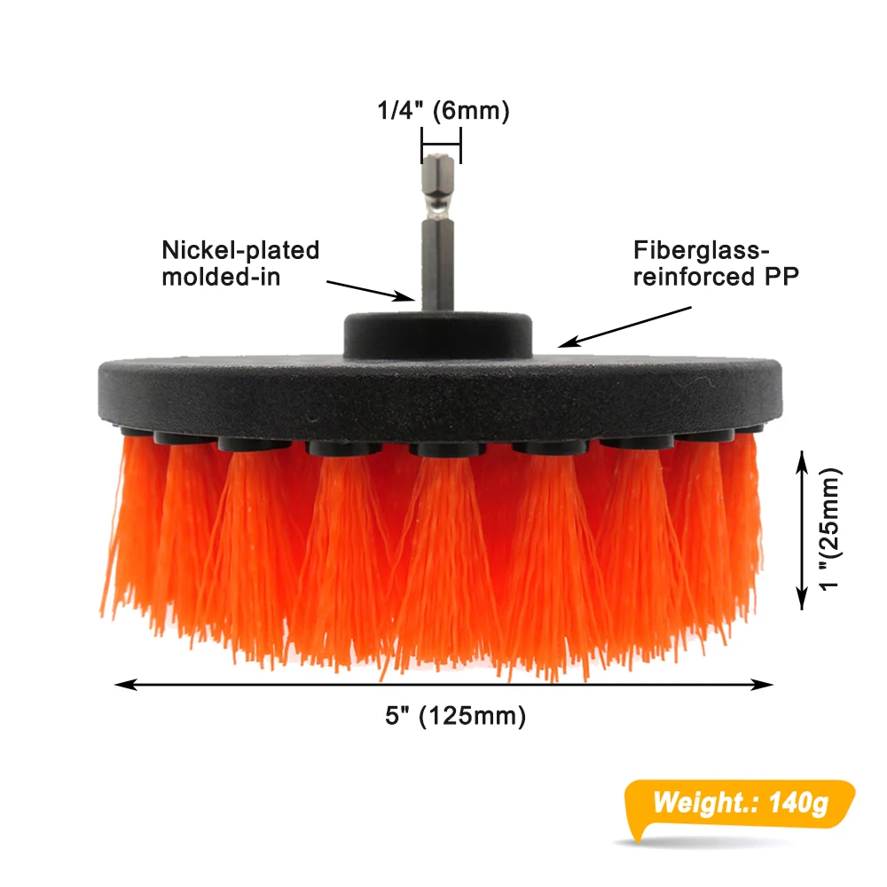 1 шт. 5-дюймовая колесная щетка щетки для мойки автомобиля обода мытья ванной