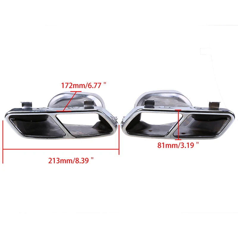 Автомобильные выхлопные трубы POSSBAY задний глушитель наконечники для