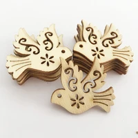 10pcs unfinished wooden mini small tiny wooden embellishments scrapbooking shapes for christmas wedding party diy crafts