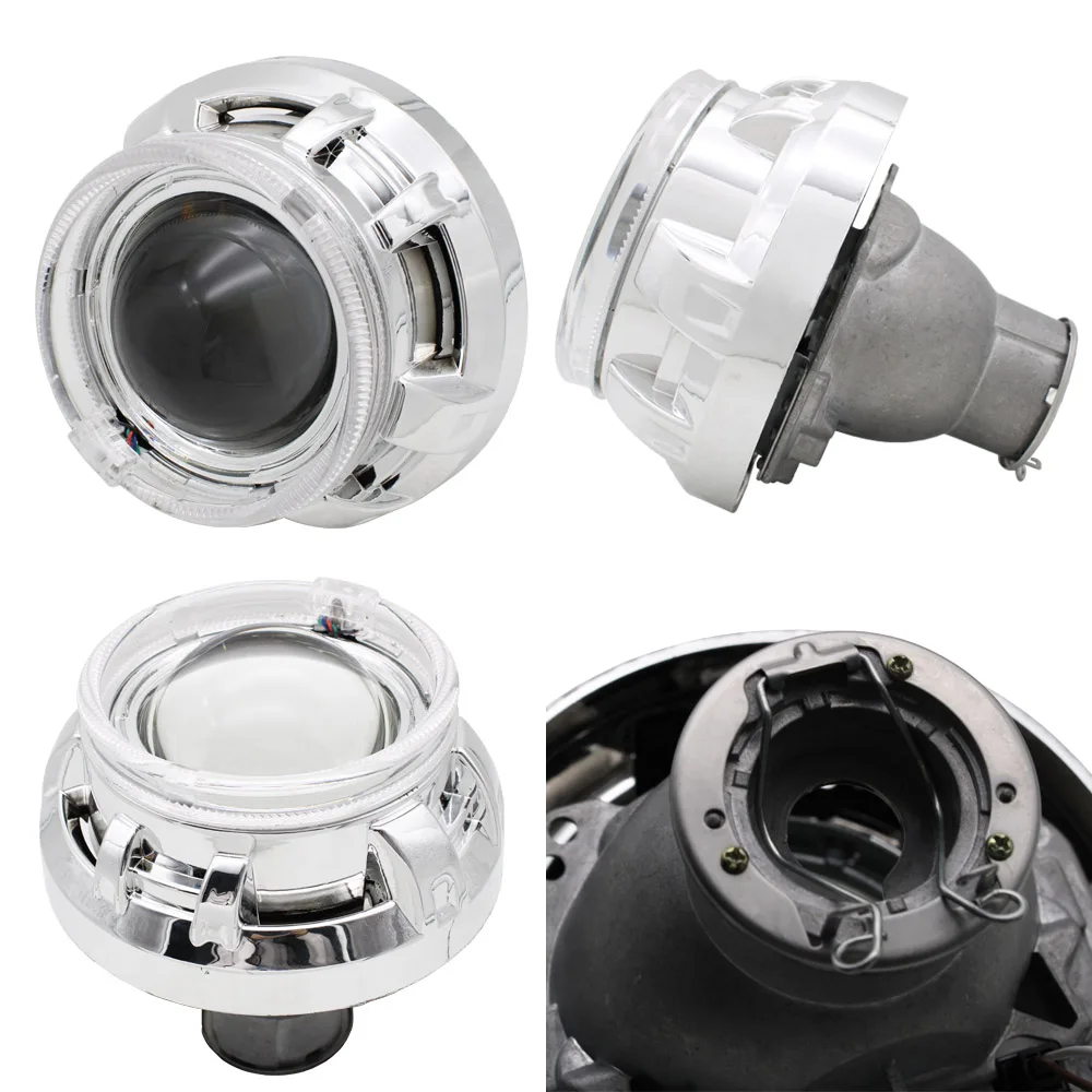 TAOCHIS 3.0 Inch Bi Xenon Projector Lens Kit for HELLA H7 With Shroud APP Control Angel Devil Eyes Modify Head Light | Автомобили и