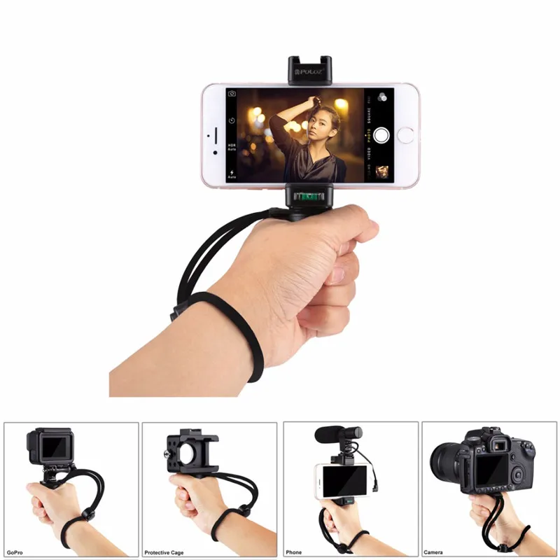 PULUZ наружный смартфон видео Live ручной держатель для селфи стабилизатор Штатив