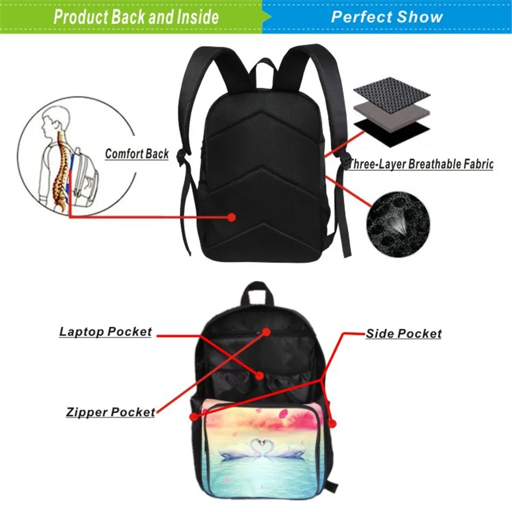 Dinosaur School Bag Men Bookbag Boy Girl Bag Students Knapsack Men Travel Shoulder Backpacks Double-layer Rucksack Children Bag