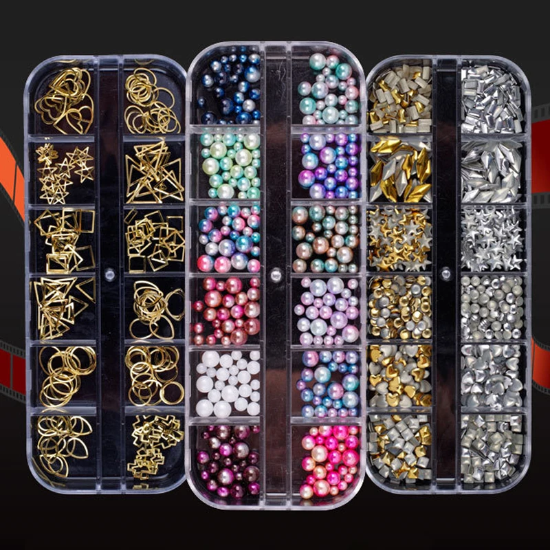 1/2/3/4pcs Multi-Style Nail Rhinestones Rhinestone Irregular Beads Mix Colors DIY Art Decorations Manicure Accessories | Красота и