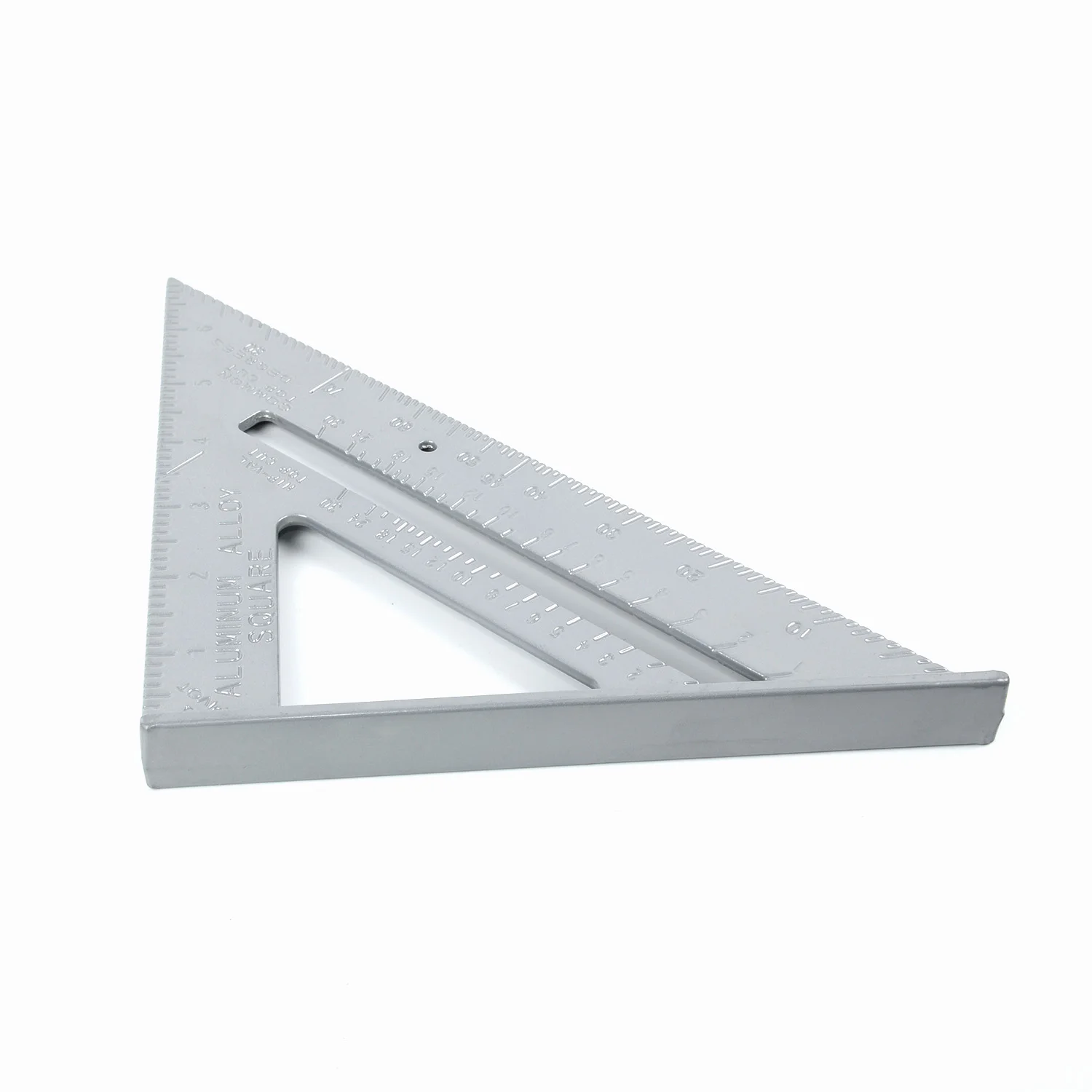 

1x Aluminum Alloy Triangle Ruler Square Roofing Measure Speed Protractor Metric